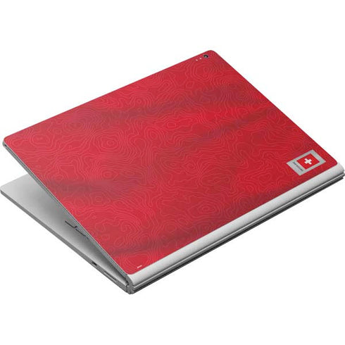 Switzerland Soccer Flag Surface Book Skin